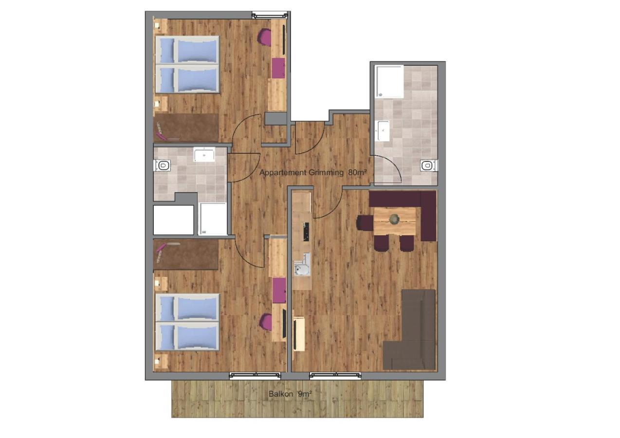 Appartements Kolb Tauplitz Bagian luar foto